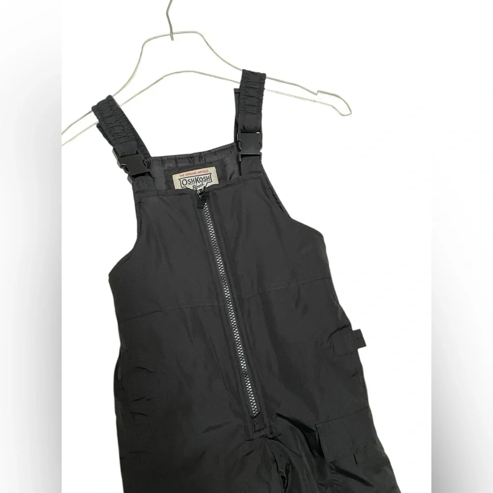 OshKosh B’gosh Kids Black Snow Bib Overalls Winter Pants Insulated 4 Unisex New